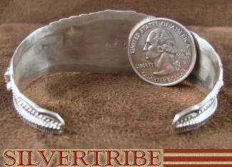 Native American Navajo Sterling Silver Coral Bracelet  