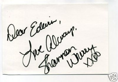 Shannon Whirry Sexy Mike Hammer Velda Signed Autograph  