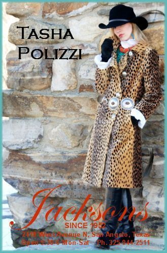 TASHA POLIZZI OCELOT VELVETEEN WALLIS LONG COAT LINED TORTOISE BUTTONS 