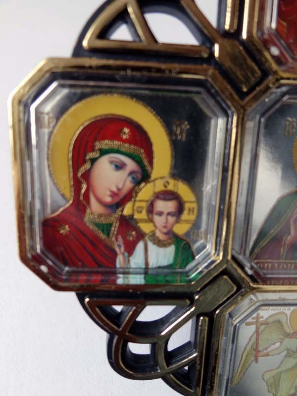   ICONOSTASIS Holy Mary Trinity Jesus Guardian Angel Nicholas Icons