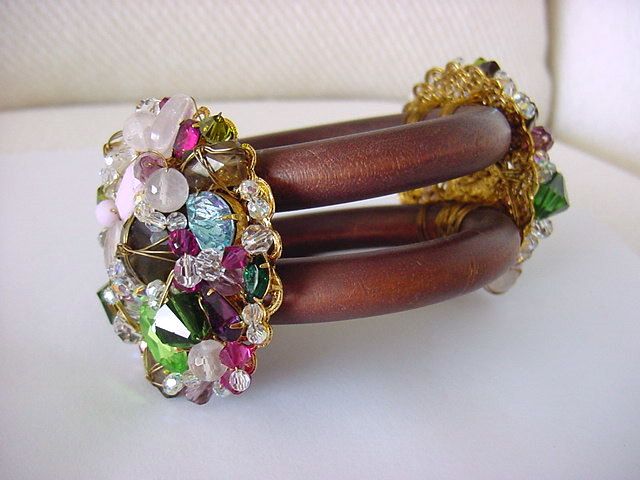 ERICKSON BEAMON Jeweled Bangles UNIQUE NEW Smashing  