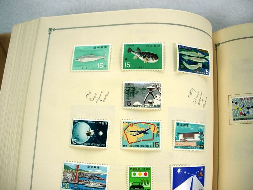 US/WW, CHINA, JAPAN, 100S of Stamps hinged in a Scott International 