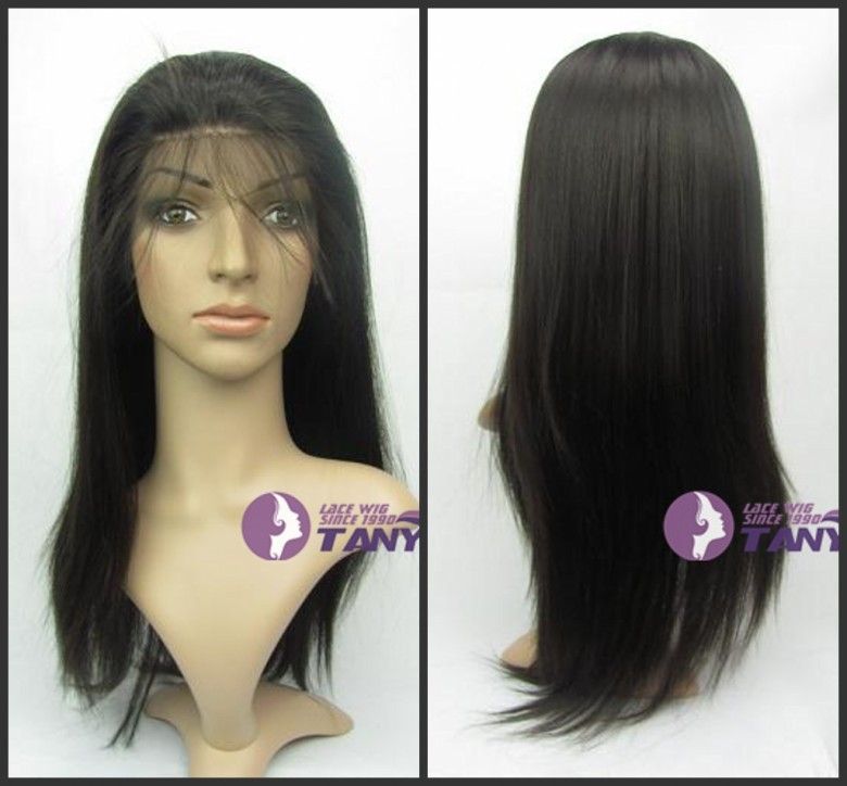 Silky Straight 18 _100% Indian Remy Human Hair Full Lace / Lace 