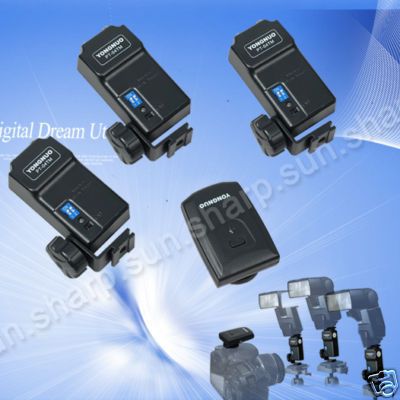 PT 04 TM Wireless Flash Trigger set with 3 receivers  