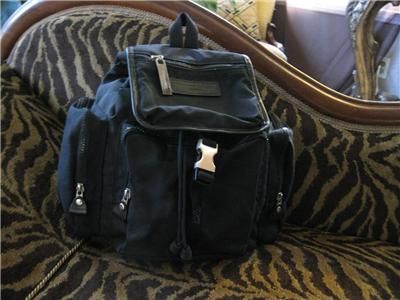 Katharine Hamnett London Black Backpack Purse Handbag  