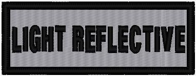 CUSTOM EMBROIDERED REFLECTIVE MOTORCYCLE NAME PATCH  