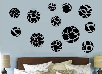 60 Animal Print Polka Dots Wall Sticker Vinyl Decal Art  