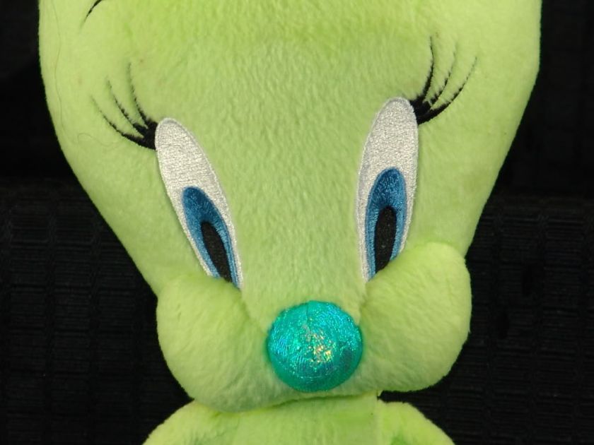 Plush Greeb Shiny Looney Tunes Tweety Bird Stuffed Toy  