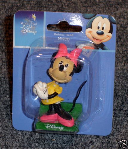 Disney Bobble Head Magnet Figurine Minnie Mouse  