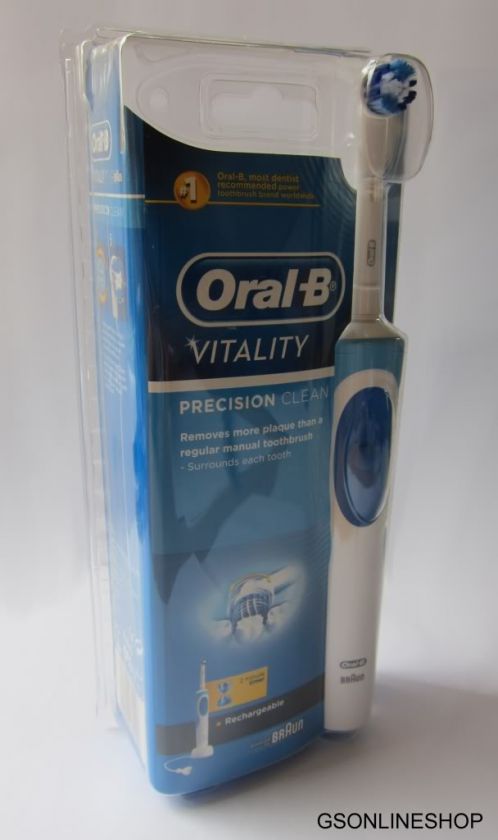  CLEAN NEW BRAUN ORAL B VITALITY ELECTRIC RECHARGEABLE TOOTHBRUSH 