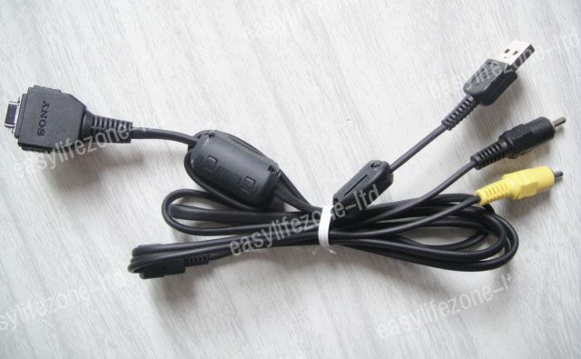 Genuine Sony VMC MD1 USB AV Cable DSC H7 DSC H9 DSC T90  